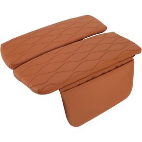 غطاء وحدة التحكم المركزية لـ BMW X5 G05 2019-2025 Nappa Leather Console Rengrest Cover for BMW Crest Recrest Cushion Brown in Kuwait