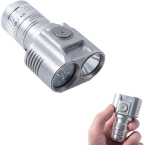 ETmini NE6 Flashlight, Magnetic Tailcap Handheld Flashlights, Type-C Rechargeable,3200LUMEN Lumen EDC LED Pocket Flashlight,Battery Included - CW & NW (Red-NE6) in Saudi Arabia