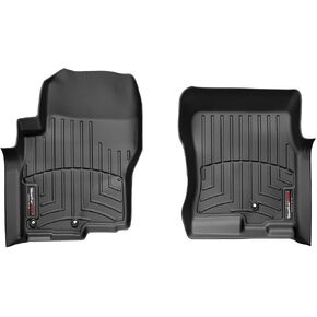 WeatherTech Custom Fit FloorLiners for Frontier, Equator - 1st Row (441761), Black in Saudi Arabia