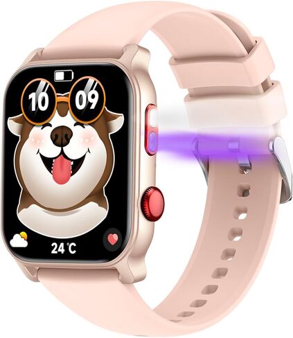 QTLLBT 9 Languages ​​Translation Watch Smart Watch Bluetooth Call (الإجابة/إجراء مكالمات) تعقب اللياقة البدنية IP68 Waterproof 100+ معدل ضربات القلب الرياضي Sleep Android iPhone Men and Women Smart Watch (Black) in Kuwait