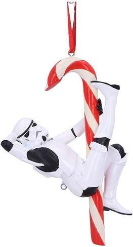 Nemesis Now Stormtrooper Candy Cane Hanging Ornament Decoration 12cm, Christmas in Kuwait