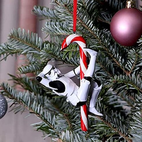 Nemesis Now Stormtrooper Candy Cane Hanging Ornament Decoration 12cm, Christmas in Kuwait