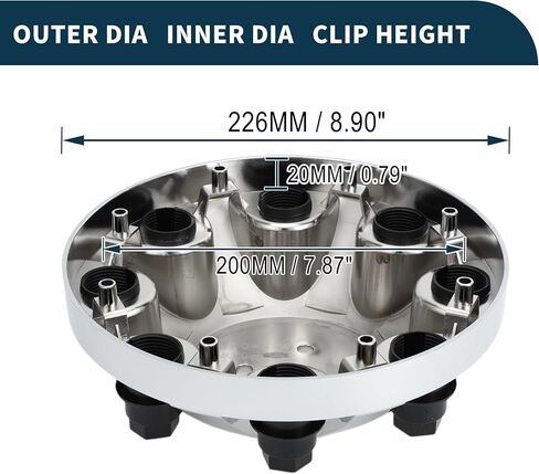 Wheel Center Caps Hub Caps Rim Center Caps for Chevrolet Silverado 2500 3500 HD 2011-2023 Wheel Caps Hubcap Center Covers Chrome Silver Tone 1 Pc in Saudi Arabia