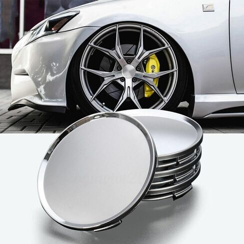 8pcs incluctal chrome car cenr center caps tyre rem hub cap cover cover plastic abs in Saudi Arabia