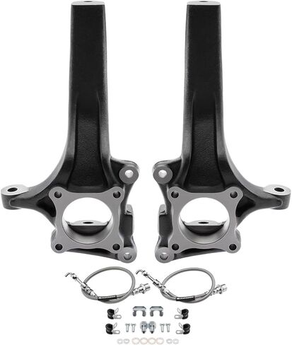 Supreme Suspensions - 4.5" Lift Spindles for 2015-2020 Ford F-150 2WD Front Driver + Passenger Lift Spindles with Extended Break Lines in Saudi Arabia