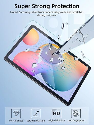 2 حزمة شاشة حزمة لوقت Samsung Galaxy Tab S9 Fe 5g (10.9 بوصة)/ Galaxy Tab S9 (11 بوصة) ، فيلم زجاجي مقسى 9h من أجل Galaxy Tab S8/ S7 (11 بوصة) ، حساس ، مضاد للقرعة （Clear）） in Kuwait