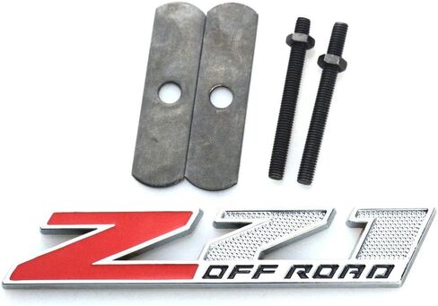 Aimoll Grille Z71 Off Emblem Parge Parge for GM Chevrolet Silverado Tahoe (Chrome Red) in Saudi Arabia