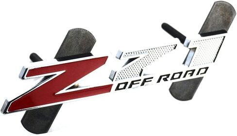 Aimoll Grille Z71 Off Emblem Parge Parge for GM Chevrolet Silverado Tahoe (Chrome Red) in Saudi Arabia