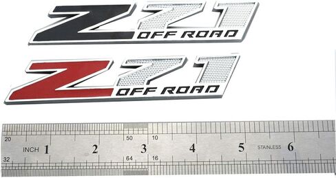 Aimoll Grille Z71 Off Emblem Parge Parge for GM Chevrolet Silverado Tahoe (Chrome Red) in Saudi Arabia