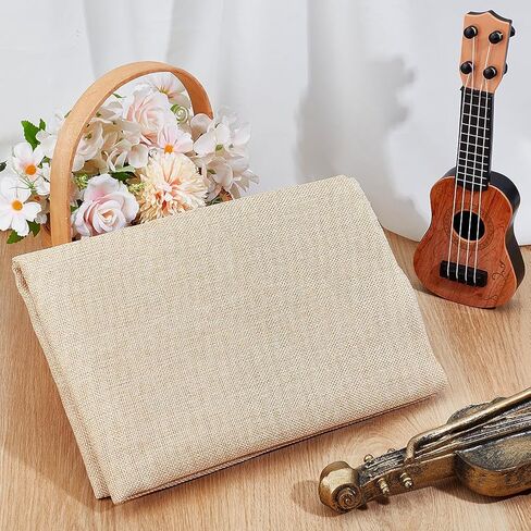 OLYCRAFT 19.7x57.5 Inch Coffee Linen Speaker Grill Cloth Linen Speaker Fabric 0.5mm Thick Stereo Fabric Replacement Mesh Cloth Dustproof Speaker Fabric for Home Stage Speakers Media KTV Boxes Repair in Saudi Arabia