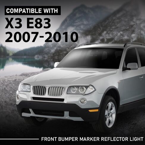 Grand Orange Front Pront Wrumper Side Marker Light متوافق مع BMW X3 E83 BASE 2007-2010 63147162219 ، 63147162220 in Saudi Arabia