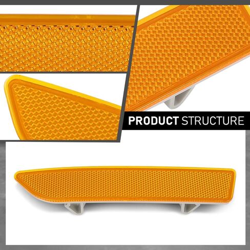 Grand Orange Front Pront Wrumper Side Marker Light متوافق مع BMW X3 E83 BASE 2007-2010 63147162219 ، 63147162220 in Saudi Arabia
