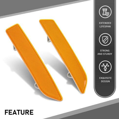 Grand Orange Front Pront Wrumper Side Marker Light متوافق مع BMW X3 E83 BASE 2007-2010 63147162219 ، 63147162220 in Saudi Arabia