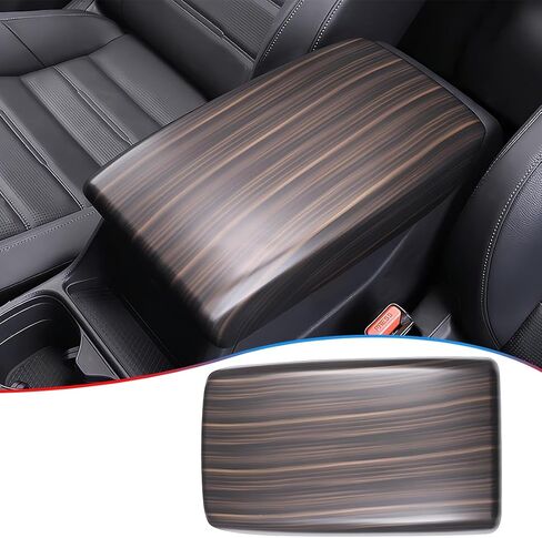 Center Console Armrest Box Panel Cover for Honda CRV CR-V 2023 2024 2025 - ABS Wood Grain Sport Interior Accessories in Saudi Arabia