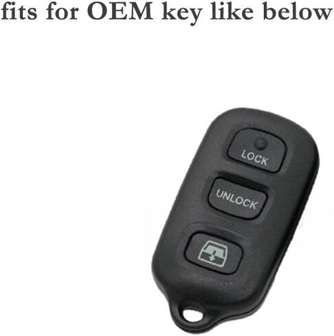 Segaden Silicone Cover Protector حامل الحالة البشرة سترة الجلد متوافقة مع Toyota 3+1 زر عن بعد مفتاح FOB CV2410 Orange in Kuwait