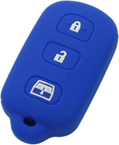Segaden Silicone Cover Protector حامل الحالة البشرة سترة الجلد متوافقة مع Toyota 3+1 زر عن بعد مفتاح FOB CV2410 Orange in Kuwait