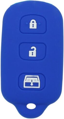Segaden Silicone Cover Protector حامل الحالة البشرة سترة الجلد متوافقة مع Toyota 3+1 زر عن بعد مفتاح FOB CV2410 Orange in Kuwait
