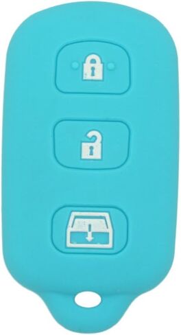 Segaden Silicone Cover Protector حامل الحالة البشرة سترة الجلد متوافقة مع Toyota 3+1 زر عن بعد مفتاح FOB CV2410 Orange in Kuwait