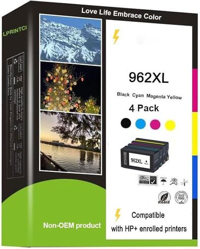 936 خراطيش الحبر استخدام لـ HP OfficeJet 9122E 9110B 9125E 9128E 9130B 9135E OfficeJet Pro Format 9730e Printer 4-pack (Cyan Magenta Yellow Black) in Kuwait