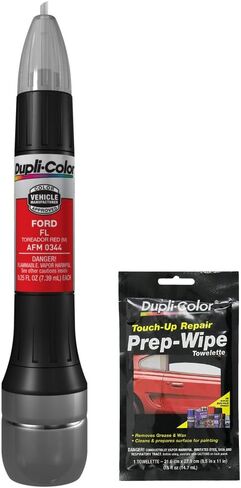 Dupli-Color AFM0344 Metallic Toreador Red Match Match Firce All-in-1 Touch-Up Plant for Ford Opern (FL) مع Towelette Prep Wipe (عنصران) in Saudi Arabia