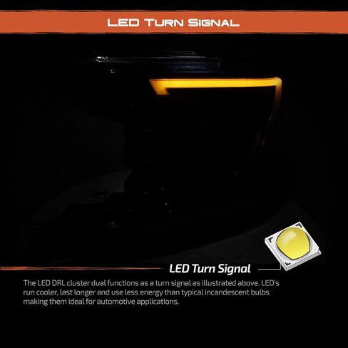 AKKON-لعام 2018-2020 Ford F150 F-150 Truck LED DRL Tube Processor Projector مع إشارة دوران متتابع in Saudi Arabia