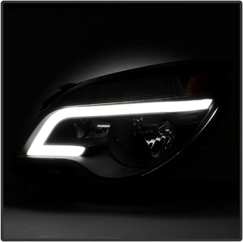 ACANII - For [Halogen Model] 2010-2015 Chevy Equinox Black Upgrade Style LED Tube Headlights Headlamps Pair Left+Right in Saudi Arabia
