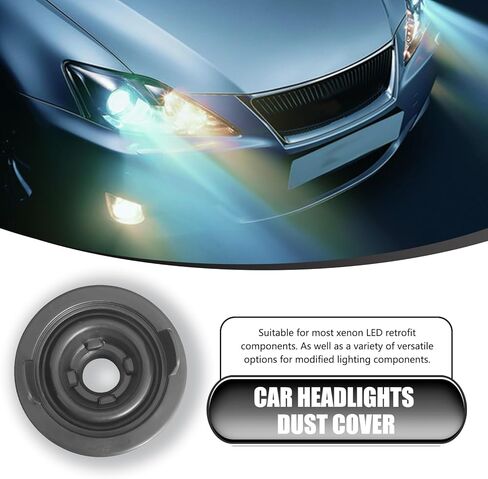 2 PCS Car H4 Light Light Dust Wost ، 85mm ID عالية درجة الحرارة مقاومة للسيليكون حلقة مطاطية مقاومة للماء غلاف تمديد مثبتة ، مناسبة لمعظم طرز السيارات (أسود) in Saudi Arabia