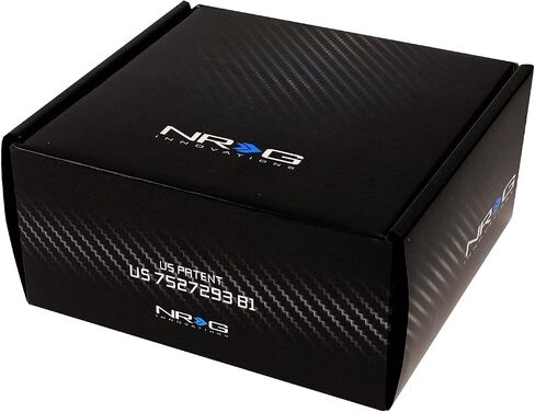 NRG Innovations NRG-SRK-125H Racing Style، محول محور قصير سريع الإصدار لعجلة القيادة، نمط مسمار 6 × 70 مم، جسم أسود in Kuwait