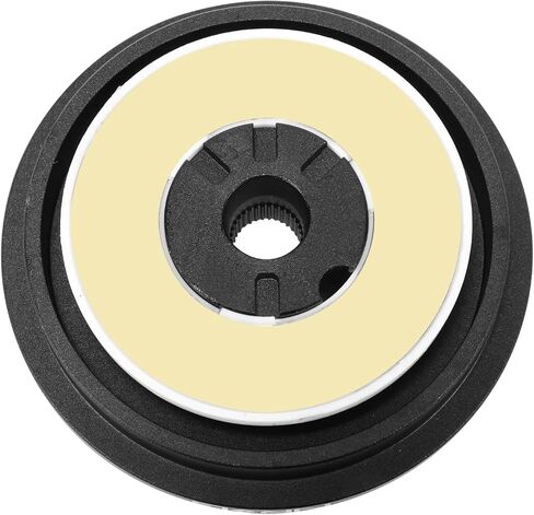 NRG Innovations NRG-SRK-125H Racing Style، محول محور قصير سريع الإصدار لعجلة القيادة، نمط مسمار 6 × 70 مم، جسم أسود in Kuwait