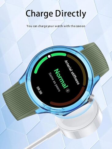 متوافق مع OnePlus Watch 3 Smartwatch 2025 نسخة ترقية ، واقي تغطية Loved Light Lightweight Light Light المرن لـ OnePlus Watch 3 ، (شفاف+أسود واضح) in Kuwait