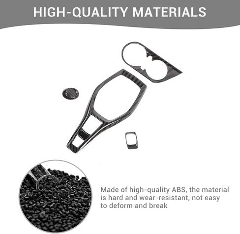 ل Camaro Carbon Carbon Center Center Censole Gear Defer Cover for Chevrolet Camaro 2017-2023 Black Carbon Carbon Liber Leaps INSTORIES 4PCS in Kuwait