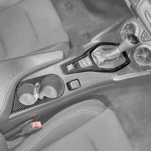 ل Camaro Carbon Carbon Center Center Censole Gear Defer Cover for Chevrolet Camaro 2017-2023 Black Carbon Carbon Liber Leaps INSTORIES 4PCS in Kuwait
