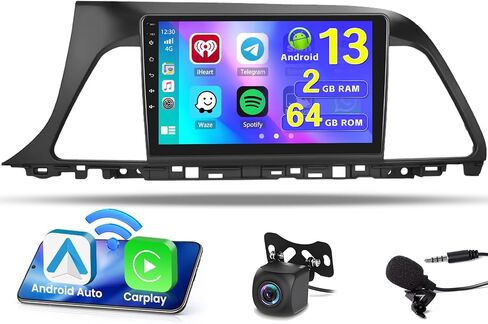 [4+64g] Hikity Car Radio لـ Hyundai Sonata 2015 2016 2017 ، in Kuwait