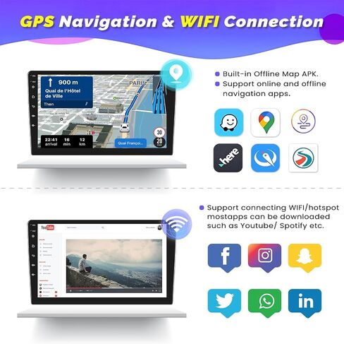 [4+64g] Hikity Car Radio لـ Hyundai Sonata 2015 2016 2017 ، in Kuwait