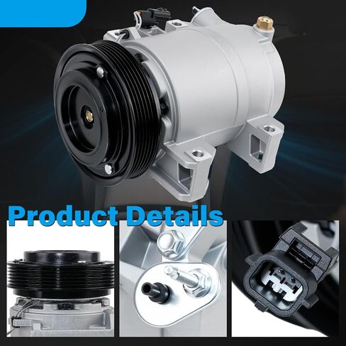 92600-JM01B Air Conditioning AC Compressor with Clutch Compatible with Nissan Rogue 2008-2015 2.5L Replaces# 92600-JM01C,92600-JM01E,92610-JM01A, CO-11200C, 98490, 97490. in Kuwait