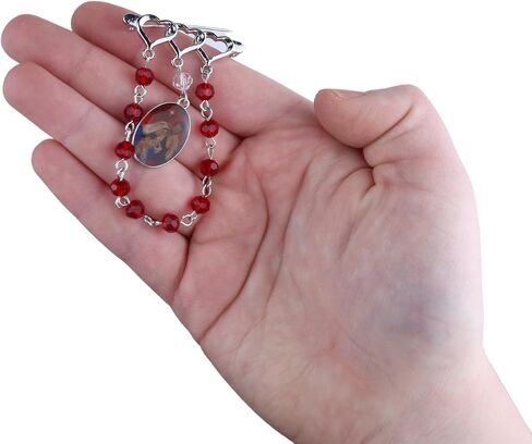 Needzo Nativity Rosary Lapel Pin with Holy Family Manger Scene, Religious Christmas Jewelry, 2.5 Inches in Saudi Arabia