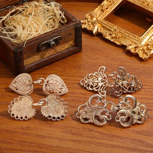 4Pcs Vintage Shirt Clip, Cinch Clip, Clothes Clips to Tighten, Waist Clips for Dresses, Cape Sweater Cardigan Shawl Cloak Clasp for Women in Saudi Arabia