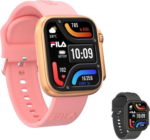 FILA Smart Watch, 2.01" Smartwatch for Men Women (Answer/Make Call), Fitness Tracker with 100+ Sport Modes, IP67 Waterproof, Heart Rate/Sleep Monitor, Pedometer, Activity Tracker for Android iOS in Kuwait