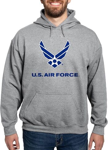 CafePress U.S. Air Force Logo Hooded Sweatshirt Men's Light Regular Fit Hooded Sweatshirt in Kuwait