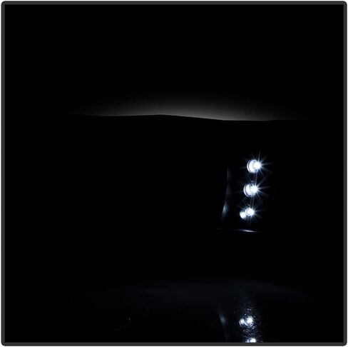 Acanii - للفترة 1987-1993 Ford Mustang Black Housing 1PC LED Strip Meadlips w/Corner Signal Light Last in Saudi Arabia