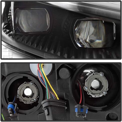 Acanii - لعام 2013-2016 Ford Fusion LED Switchback Switch Projector المصابيح الأمامية المصابيح الأمامية المصابيح الأمامية المطبوعة اليسرى+اليمين in Saudi Arabia