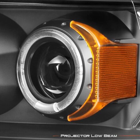 Akkon - للفترة 2002-2005 Dodge Ram 1500 | 2003-2005 RAM 2500 3500 Black Dual Halo Projector Projector Set Set in Kuwait