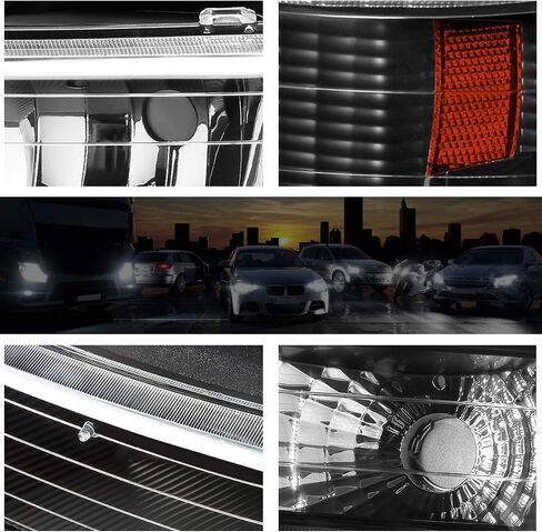 PM PRESTOROR 4PCS ANDRAIDS ANDREWBLY+مصابيح المصد متوافقة مع 99-02 Chevy Silverado 1500/00-06 Suburban 1500 ، Chrome Housing Corner in Saudi Arabia