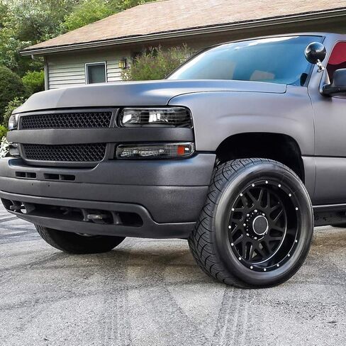 PM PRESTOROR 4PCS ANDRAIDS ANDREWBLY+مصابيح المصد متوافقة مع 99-02 Chevy Silverado 1500/00-06 Suburban 1500 ، Chrome Housing Corner in Saudi Arabia