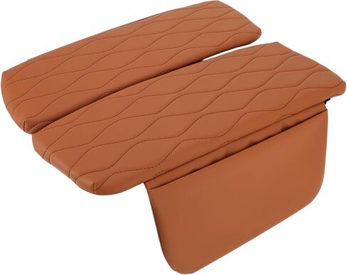 غطاء وحدة التحكم المركزية لـ BMW X5 G05 2019-2025 Nappa Leather Console Rengrest Cover for BMW Crest Recrest Cushion Brown in Kuwait