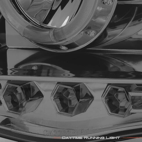AKKON - For 2002-2005 Dodge Ram 1500 | 2003-2005 Ram 2500 3500 Black Dual Halo Projector Headlights Pair Set in Saudi Arabia