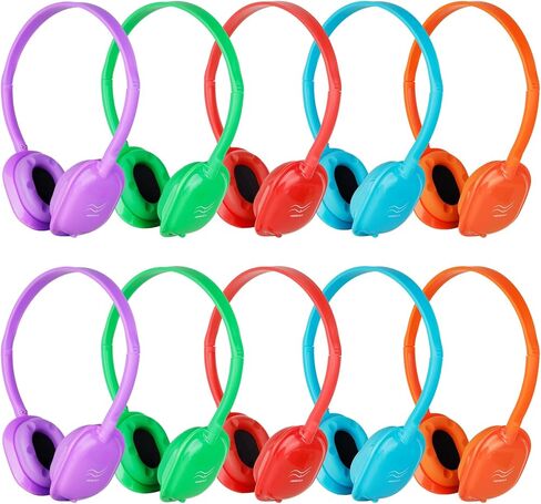 Classroom Kids Headphones Bulk 20 Pack Class Set of Headphones for Students Children Toddler Boys Girls Teen and Adult (5 Colors) in Saudi Arabia