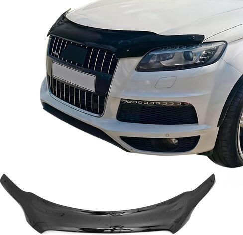 OMAC Front Bug Shield Hood Deflector Guard fits Audi Q7 2007-2015 Smoke Black in Saudi Arabia