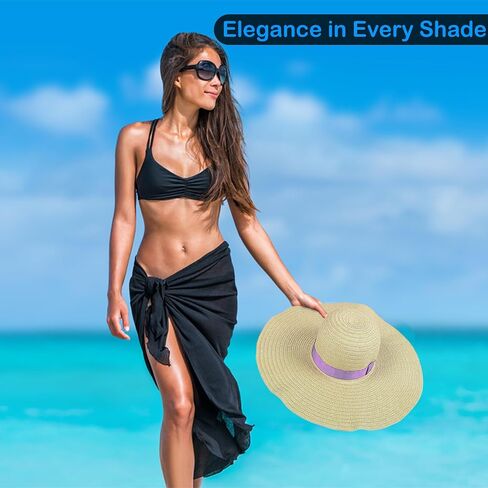 Fun Express Adult Floppy Sun Hats (set of 6 straw hats) Women's Apparel Accessories in Saudi Arabia