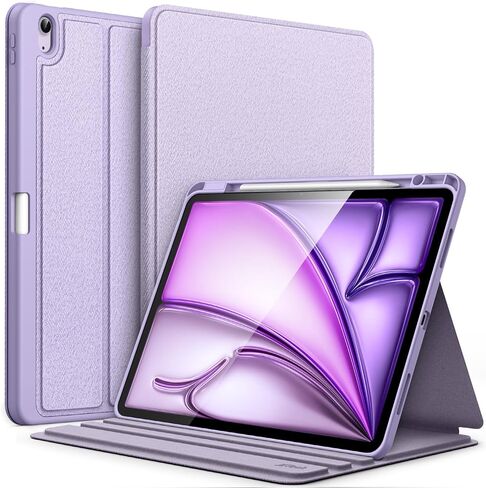 JETech Case for iPad Air 13-Inch M3/M2 (2025/2024) with Pencil Holder, Slim Folio Stand Protective Tablet Cover, Multi-Angle Viewing, Auto Wake/Sleep (Black) in Saudi Arabia